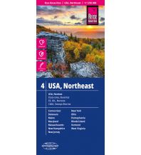 Road Maps North and Central America Reise Know-How Landkarte USA 4, Nordost (1:1.250.000): Maine, Maryland, New York, Ohio, West Virginia, ... Reise Know-How