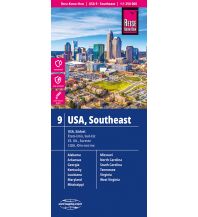 Road Maps Reise Know-How Landkarte USA 9, Südost (1:1.250.000): Missouri, Kentucky, West Virginia, South Carolina, ... Reise Know-How