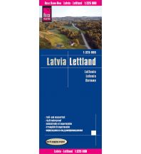 Road Maps Baltic states Reise Know-How Landkarte Lettland (1:325.000). Latvia / Lettonie / Letonia Reise Know-How