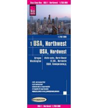 Straßenkarten Reise Know-How Landkarte USA 01, Nordwest (1:750.000) : Washington und Oregon Reise Know-How