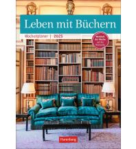 Kalender Leben mit Büchern Wochenplaner 2025 - 53 Blatt mit Weisheit der Woche auf der Rückseite Athesia Kalenderverlag