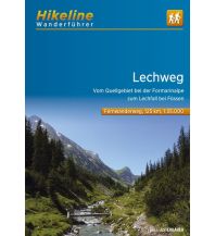 Long Distance Hiking Hikeline-Wanderführer Lechweg 1:35.000 Verlag Esterbauer GmbH