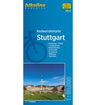 Cycling Maps Bikeline-Radwanderkarte RW-S1, Stuttgart 1:60.000 Verlag Esterbauer GmbH