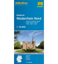 Radkarten Bikeline-Radkarte RK-NRW03, Niederrhein Nord 1:75.000 Verlag Esterbauer GmbH