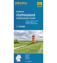 Cycling Maps Bikeline Radkarte RK-NDS01, Ostfriesland, Ostfriesische Inseln 1:75.000 Verlag Esterbauer GmbH