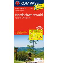 Radkarten Radkarte Nordschwarzwald - Karlsruhe - Pforzheim Kompass-Karten GmbH