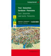 f&b Road Maps freytag & berndt Autokarte Tirol - Dolomiten - Gardasee - Panorama 1:450.000 Freytag-Berndt und ARTARIA