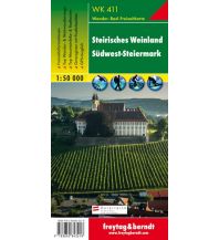 f&b Wanderkarten WK 411 Steirisches Weinland - Südwest-Steiermark, Wanderkarte 1:50.000 Freytag-Berndt und ARTARIA