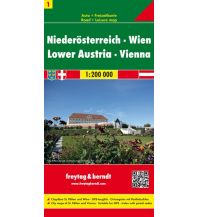 f&b Road Maps freytag & berndt Auto + Freizeitkarte Niederösterreich - Wien 1:200.000 Freytag-Berndt und ARTARIA