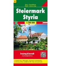 f&b Road Maps freytag & berndt Auto + Freizeitkarte, Steiermark 1:200.000 Freytag-Berndt und ARTARIA