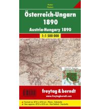 Austria Wandkarte: Monarchiekarte Österreich-Ungarn 1890, Faksimile 1:1.500.000 Freytag-Berndt und Artaria