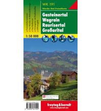 f&b Hiking Maps WK 191 Gasteinertal - Wagrain - Raurisertal - Großarltal, Wanderkarte 1:50.000 Freytag-Berndt und ARTARIA