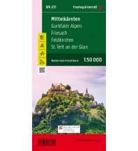 f&b Wanderkarten WK 231 Mittelkärnten, Gurktaler Alpen, Friesach, Feldkirchen, St. Veit an der Glan, Wanderkarte 1:50.000 Freytag-Berndt und ARTARIA