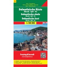 f&b Road Maps freytag & berndt Auto + FreizeitkartenDalmatinische Küste Blatt 2, Šibenik - Split - Vis 1:100.000 Freytag-Berndt und ARTARIA