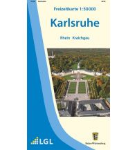 Wanderkarten Freizeitkarte Karlsruhe 1:50.000 Landesvermessungsamt Baden-Württemberg