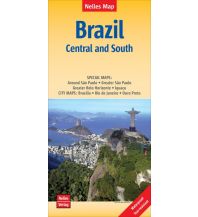 Straßenkarten Nelles Map Landkarte Brazil: Central and South Nelles-Verlag