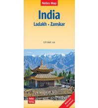 Straßenkarten Asien Nelles Maps India - Ladakh, Zanskar, Polyart-Ausgabe Nelles-Verlag