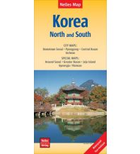 Straßenkarten Nelles Map Landkarte Korea: North and South Nelles-Verlag