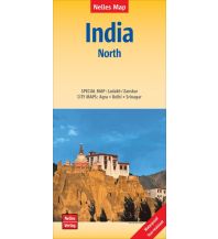 Road Maps Nelles Map - India North Indien Nord 1:1.500.000 Nelles-Verlag