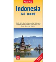 Straßenkarten Nelles Map Landkarte Indonesia : Bali, Lombok Nelles-Verlag