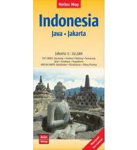 Straßenkarten Nelles Map Landkarte Indonesia :  Java, Jakarta Nelles-Verlag