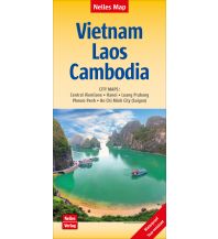 Nelles Map Landkarte Vietnam - Laos - Cambodia Nelles-Verlag