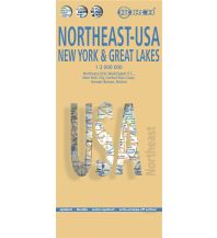 Road Maps Northeast USA - New York & Great Lakes, Borch Map Borch GmbH