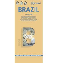 Road Maps Brazil, Brasilien, Borch map Berndtson & Berndtson Verlag-Publications OHG