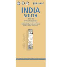 Straßenkarten Asien India South, Südindien, Borch Map Borch GmbH