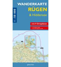 Wanderkarte Rügen & Hiddensee grünes herz - verlag für tourismus Dr. Lutz Gebhardt