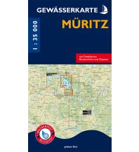 Gewässerkarte Müritz grünes herz - verlag für tourismus Dr. Lutz Gebhardt