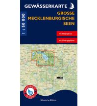Kanusport Gewässerkarte Große Mecklenburgische Seen 1:50.000 grünes herz - verlag für tourismus Dr. Lutz Gebhardt