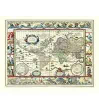 Weltkarten Historische WELTKARTE 1635 – Willem Janszoon Blaeu [gerollt] Rockstuhl Harald