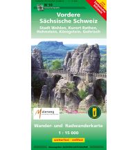 Hiking Maps Wander- und Radwanderkarte 10 Deutschland Außeralpin - Vordere Sächsische Schweiz 1:15.000 Landesamtvermessungsamt Sachsen