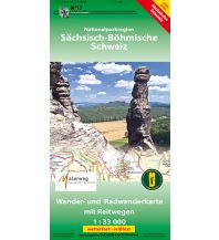 Wanderkarten Wander- und Radwanderkarte 17 Deutschland Außeralpin - Nationalparkregion Sächsisch-Böhmische Schweiz 1:33.000 Landesamtvermessungsamt Sachsen
