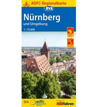 Cycling Guides ADFC-Regionalkarte Nürnberg und Umgebung 1:75.000 BVA BikeMedia