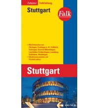 City Maps Falk Stadtplan Falkfaltung Stuttgart mit Ortsteilen von Ditzingen, Esslingen a.N Falk Verlag AG