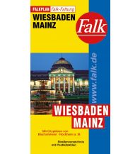 City Maps Falk Stadtplan Falkfaltung Wiesbaden/Mainz mit Ortsteilen von Bischofsheim, Flör Falk Verlag AG