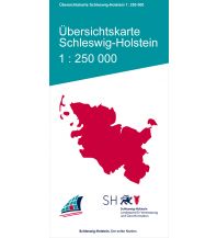 Road Maps Germany Übersichtskarte Schleswig-Holstein 1:250.000 Landesvermessungsamt Schleswig-Holstein