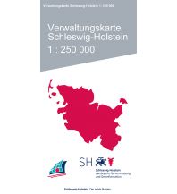 Straßenkarten Deutschland Verwaltungskarte Schleswig-Holstein 1:250.000 Landesvermessungsamt Schleswig-Holstein