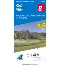 Hiking Maps Germany Wander- und Freizeitkarte 8, Kiel, Plön 1:50.000 Landesvermessungsamt Schleswig-Holstein