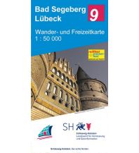Wanderkarten Deutschland Wander- und Freizeitkarte 9, Bad Segeberg, Lübeck 1:50.000 Landesvermessungsamt Schleswig-Holstein