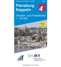 Wanderkarten Schleswig-Holstein Wander- und Freizeitkarte 4, Flensburg, Kappeln 1:50.000 Landesvermessungsamt Schleswig-Holstein