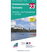Wanderkarten Deutschland Wander- und Freizeitkarte 23, Holsteinische Schweiz 1:25.000 Landesvermessungsamt Schleswig-Holstein