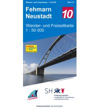 Wanderkarten Deutschland Wander- und Freizeitkarte 10, Fehmarn, Neustadt 1:50.000 Landesvermessungsamt Schleswig-Holstein