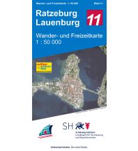 Wanderkarten Deutschland Wander- und Freizeitkarte 11, Ratzeburg, Lauenburg 1:50.000 Landesvermessungsamt Schleswig-Holstein