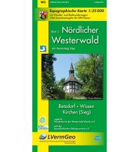 Hiking Maps Germany Nördlicher Westerwald, Blatt 3, Betzdorf, Wissen, Kirchen (Sieg), (WR) Landesvermessungsamt Rheinland-Pfalz