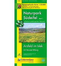 Hiking Maps Germany Naturpark Südeifel /Arzfeld im Islek mit Stausee Bitburg (WR) Landesvermessungsamt Rheinland-Pfalz