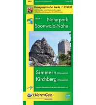 Hiking Maps Naturpark Soonwald-Nahe: Simmmern (Hunsrück) /Kirchberg (Hunsrück) (WR) Landesvermessungsamt Rheinland-Pfalz