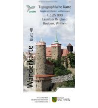 Topographische Karte Sachsen 48, Lausitzer Bergland, Bautzen, Wilthen 1:25.000 Landesamtvermessungsamt Sachsen